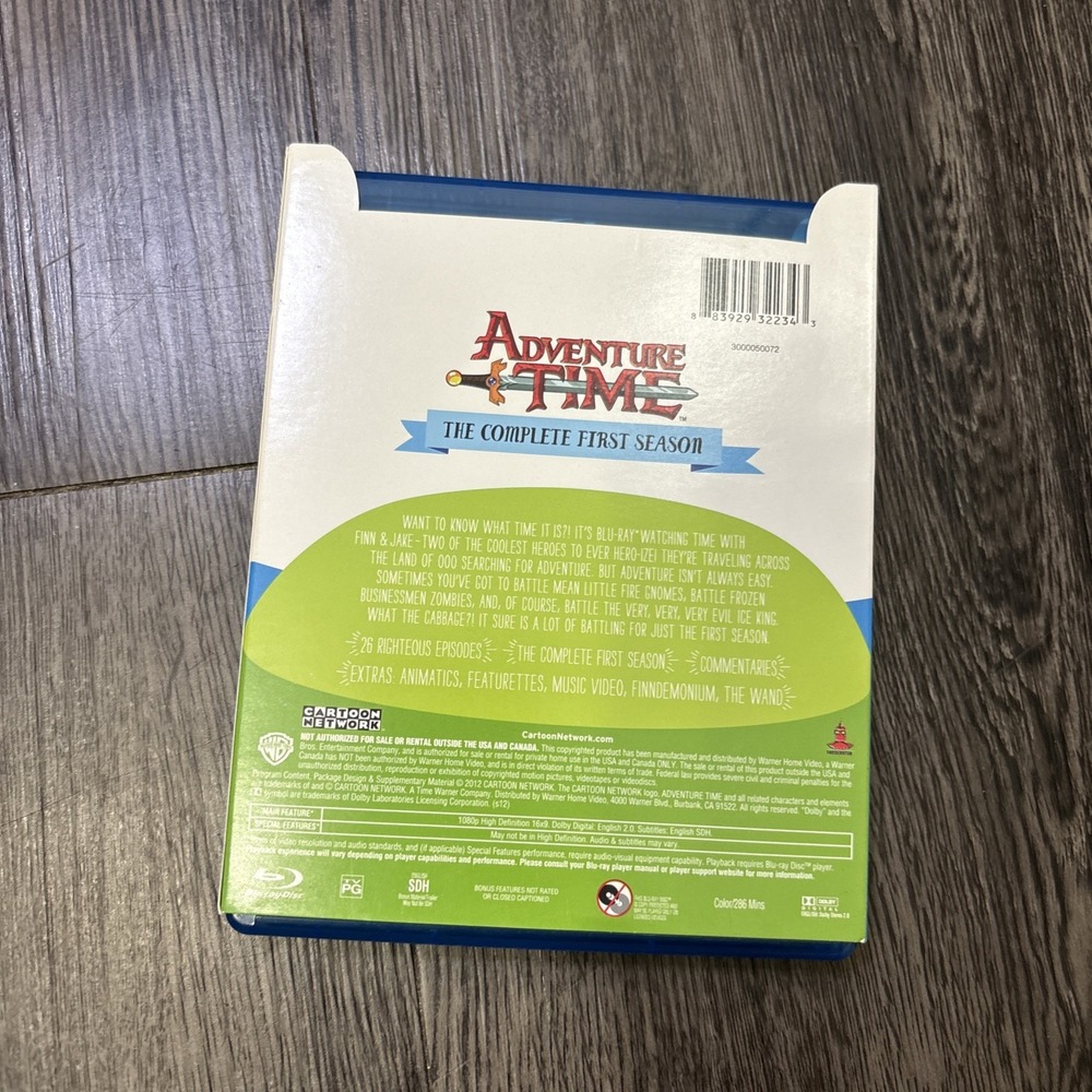 Adventure Time The Complete First Season CIB Blu Ray With Insert